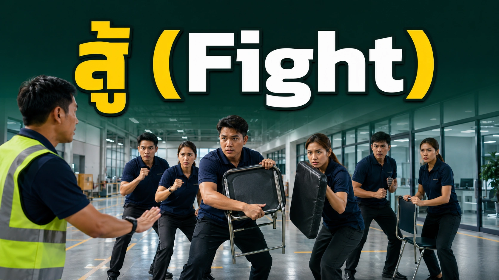 หลักการสู้ (Fight) ซึ่งเป็นทางเลือกสุดท้ายเมื่อหนีและซ่อนไม่ได้