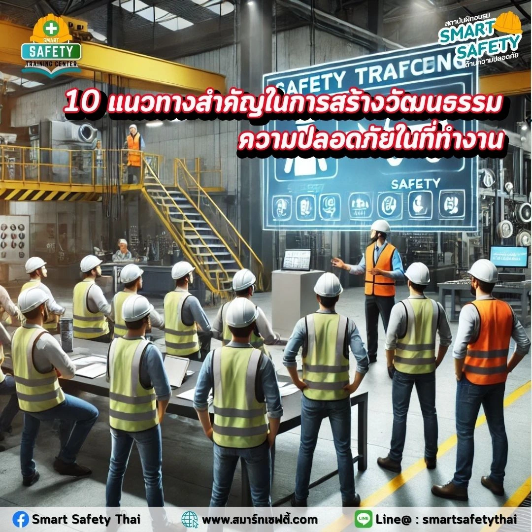 10 แนวทางสำคัญในการสร้างวัฒนธรรมความปลอดภัยในที่ทำงาน