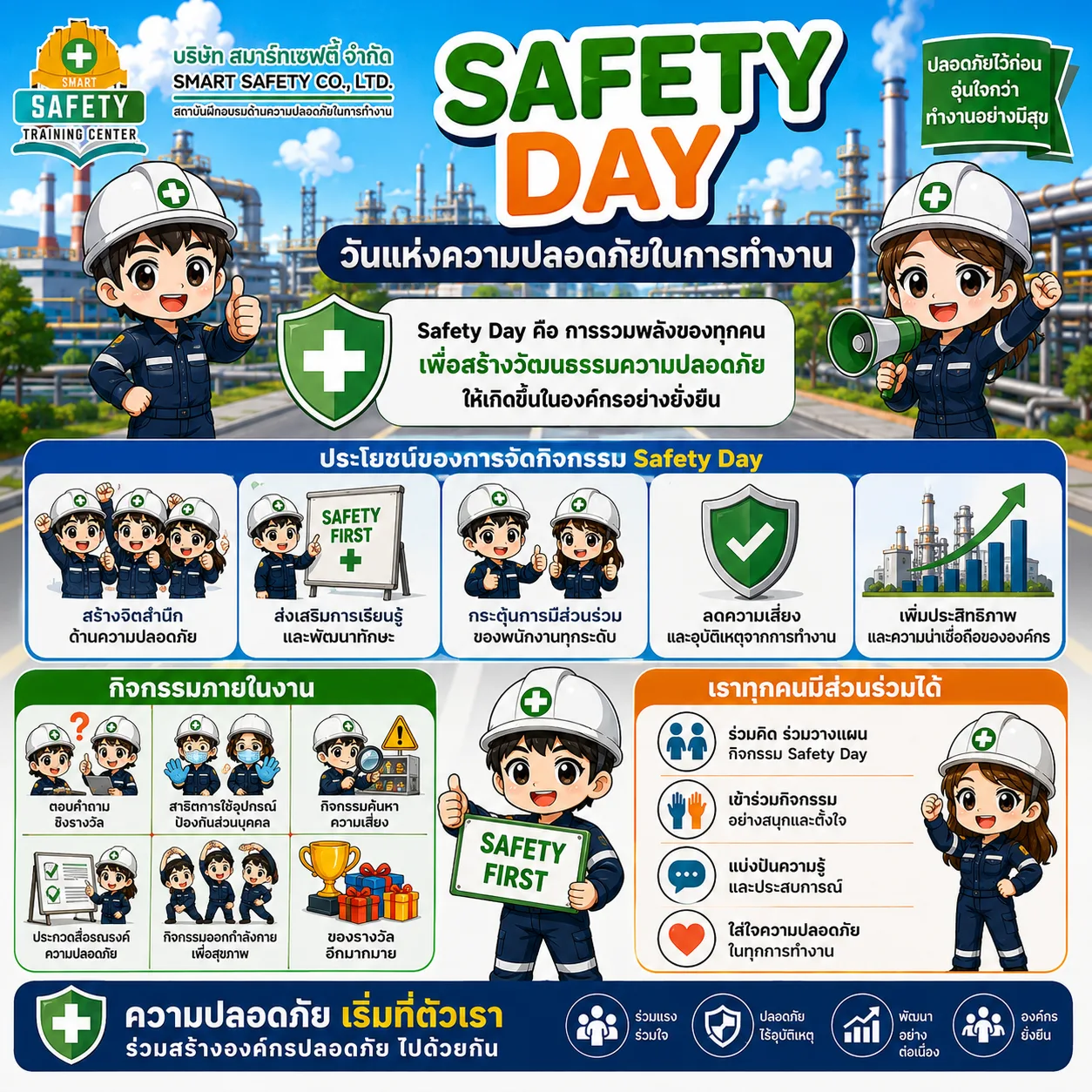 Safety Day วันแห่งความปลอดภัยในการทำงาน