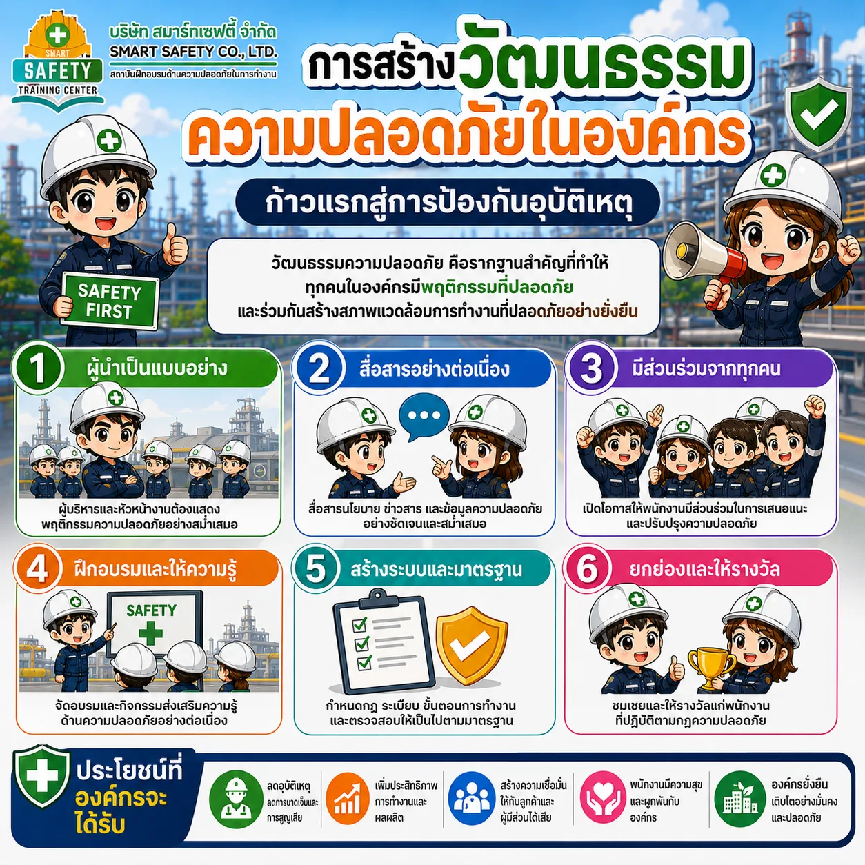 การสร้างวัฒนธรรมความปลอดภัยในองค์กร : ก้าวแรกสู่การป้องกันอุบัติเหตุ
