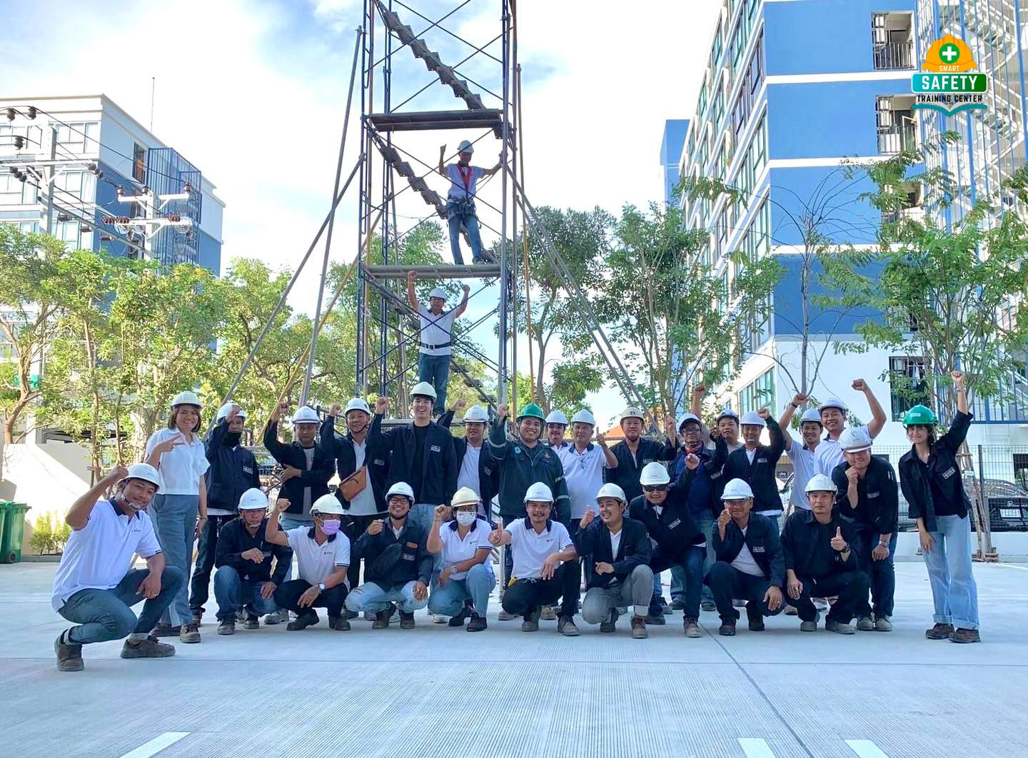 อบรมความปลอดภัยในการทำงานบนที่สูง ภาคปฏิบัติ