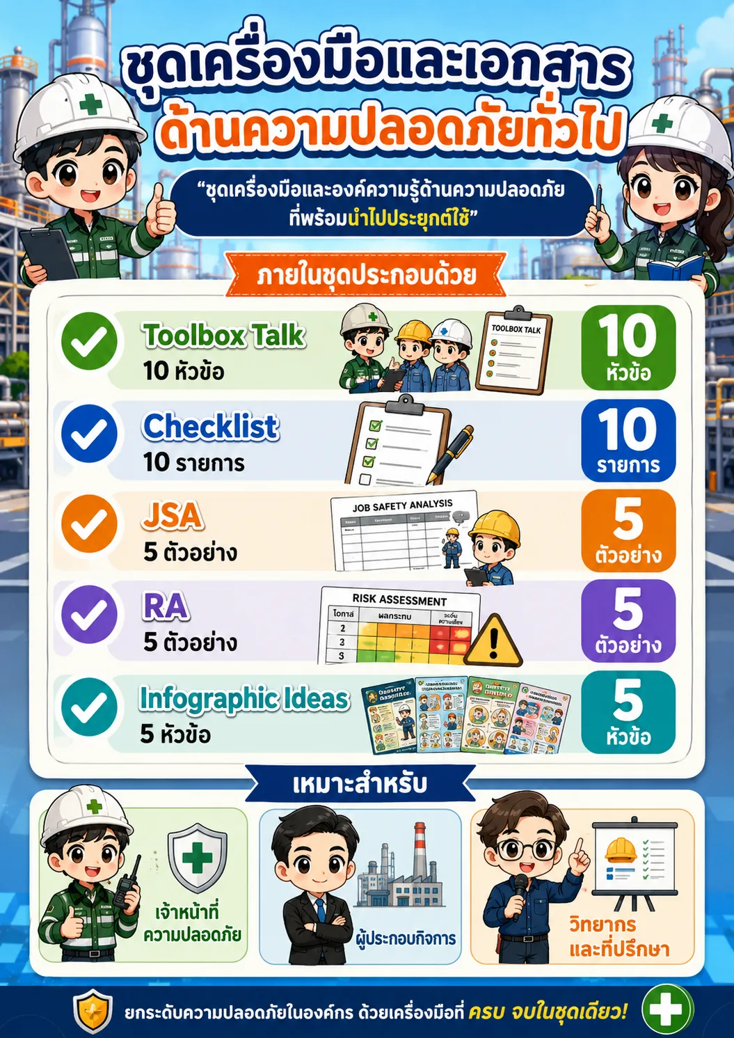 ชุดเครื่องมือและเอกสารด้านความปลอดภัยทั่วไป