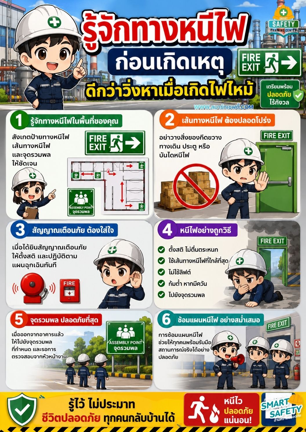 รู้จักทางหนีไฟก่อนเกิดเหตุ ดีกว่าวิ่งหาเมื่อเกิดไฟไหม้
