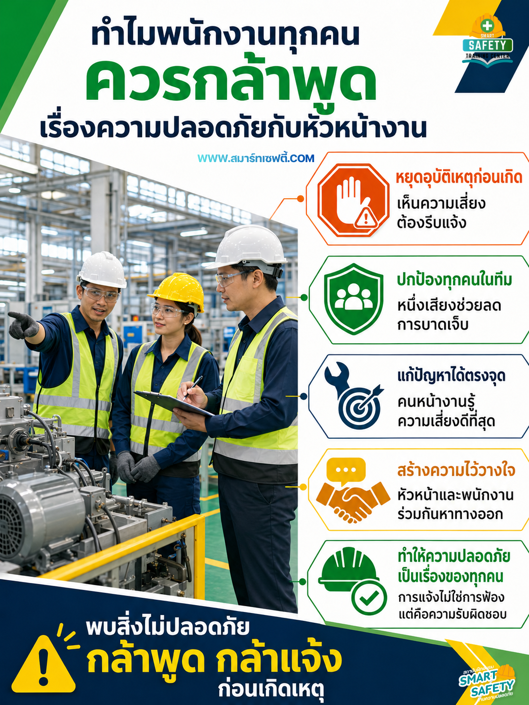 ความปลอดภัยเริ่มต้นจากการกล้าพูด