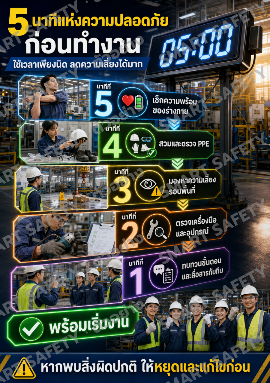 5 นาทีแห่งความปลอดภัยก่อนทำงาน