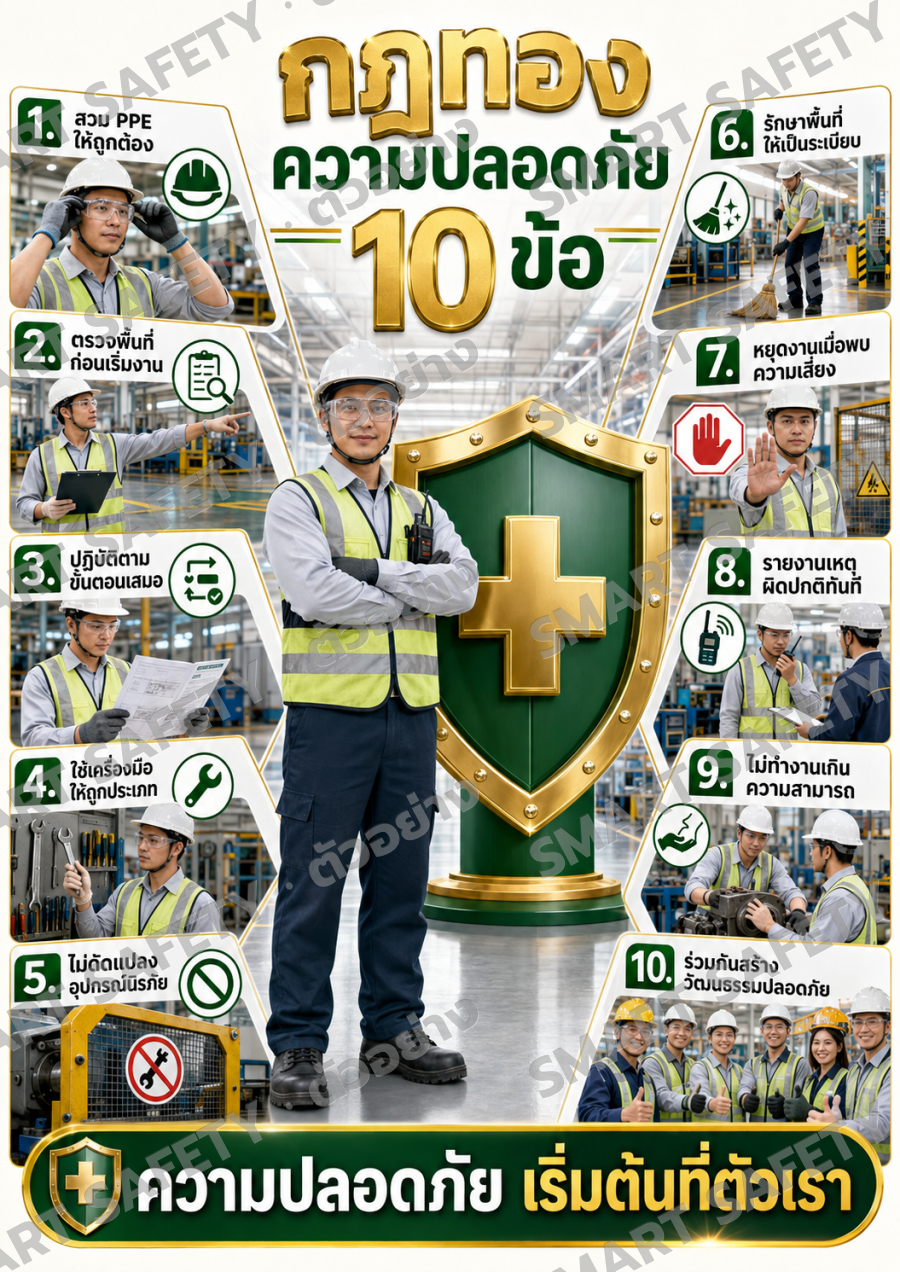 กฎทองความปลอดภัย 10 ข้อ