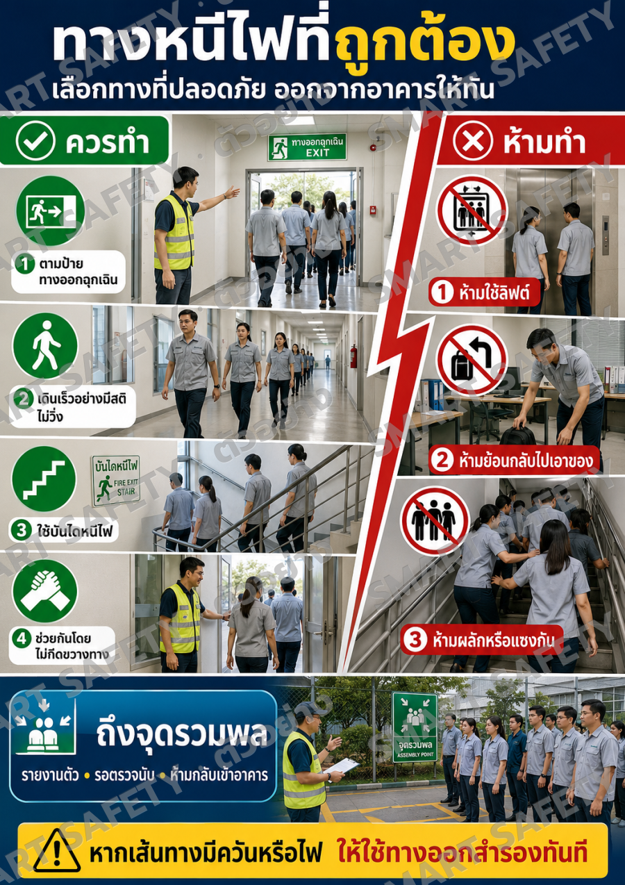ทางหนีไฟที่ถูกต้อง