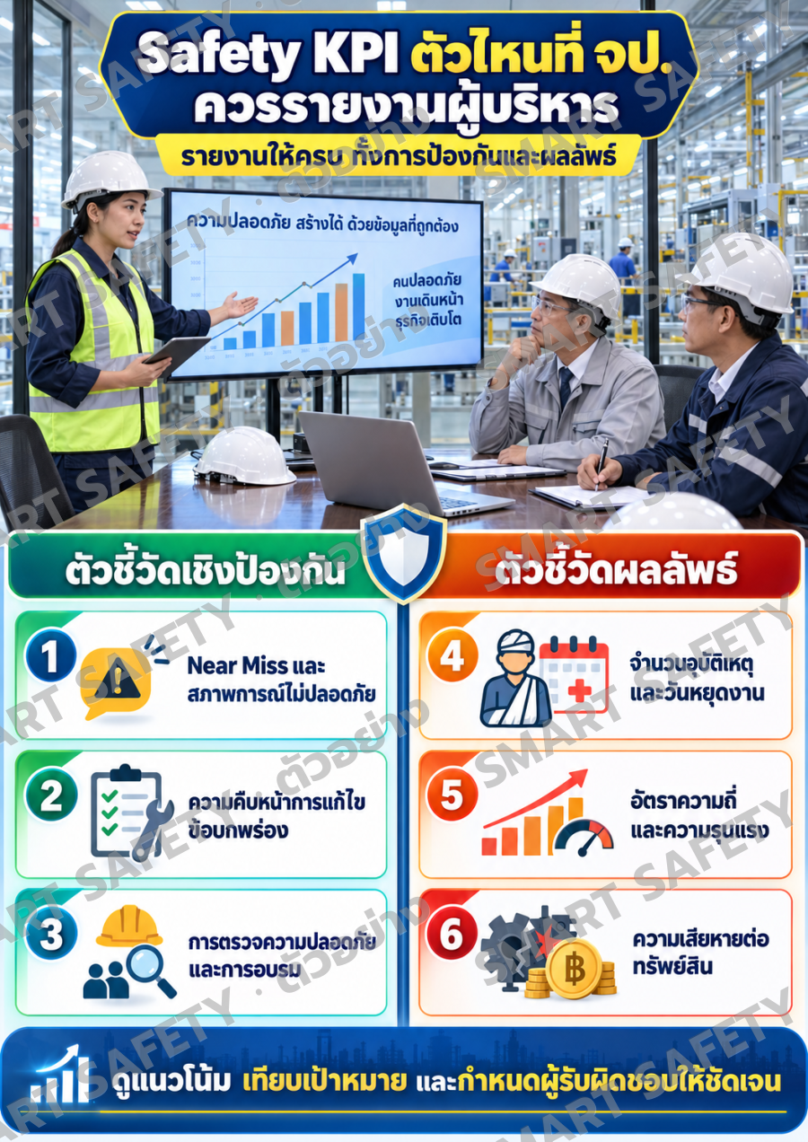 Safety KPI ตัวไหนที่ จป. ควรรายงานผู้บริหาร