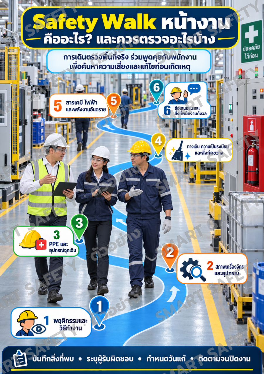 Safety Walk หน้างาน คืออะไร? และควรตรวจอะไรบ้าง