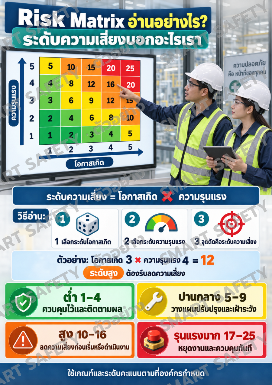 Risk Matrix อ่านอย่างไร? ระดับความเสี่ยงบอกอะไรเรา