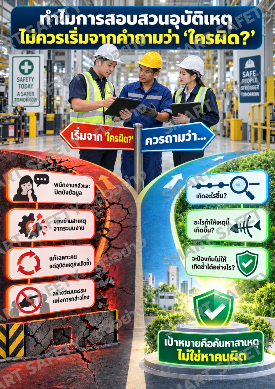 ทำไมการสอบสวนอุบัติเหตุไม่ควรเริ่มจากคำถามว่า “ใครผิด?”