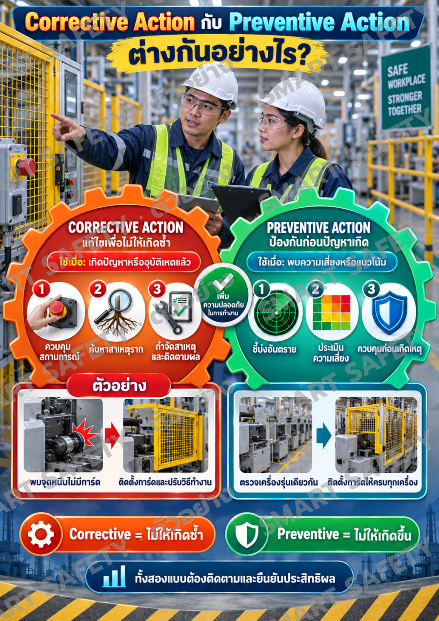 Corrective Action กับ Preventive Action ต่างกันอย่างไร