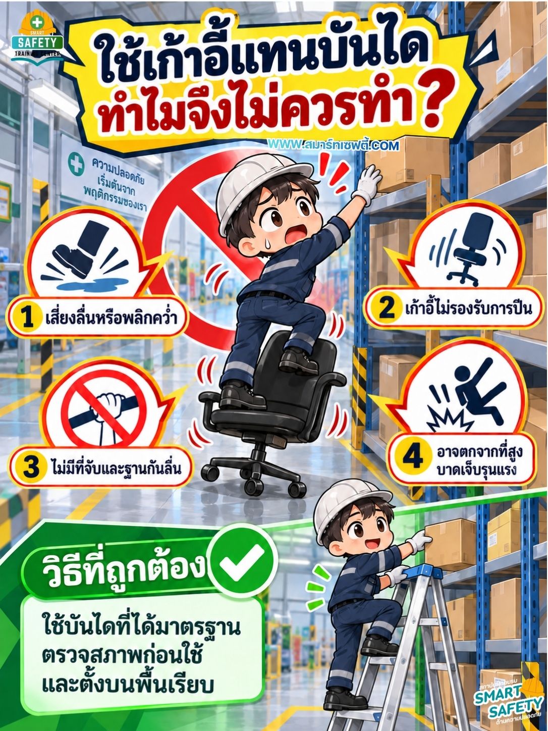 เก้าอี้มีไว้นั่ง…ไม่ใช่มีไว้ปีน