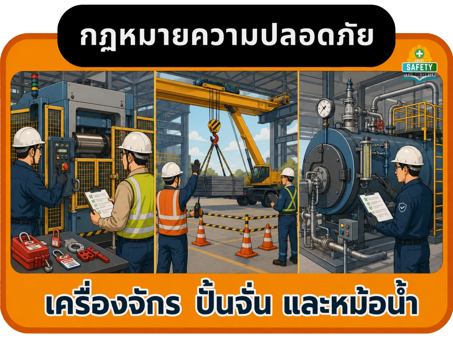 เครื่องจักร ปั้นจั่น และหม้อน้ำ